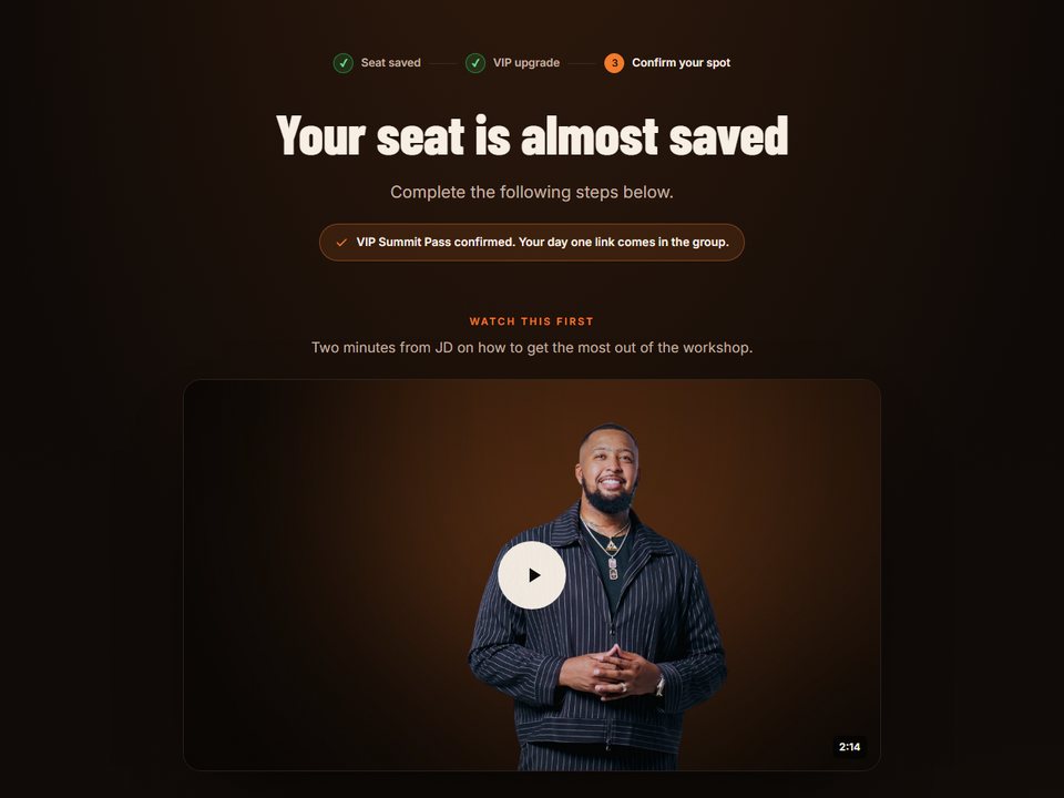 Thank-you page preview
