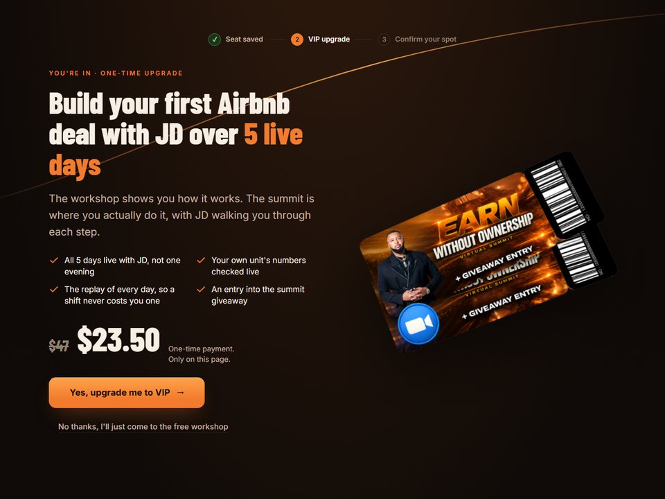 VIP ticket page preview